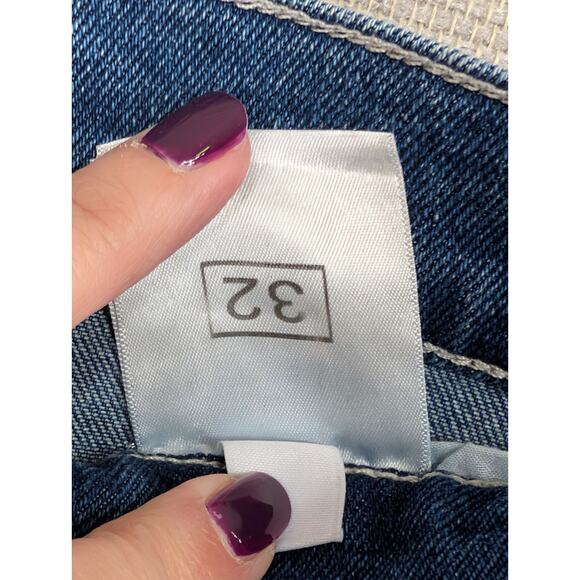 Fashion Nova Men Blue Jeans Size 32 x 32 Distressed -1025F158 - Picture 4 of 9